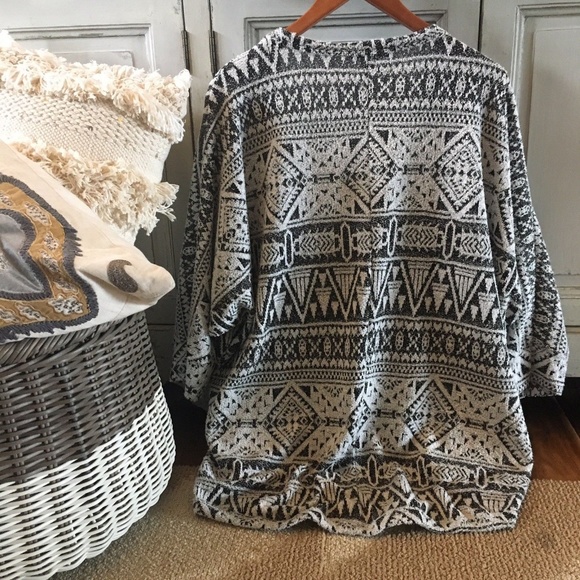 SOLD OUT! Print Soft Cardigan Sweater Top Jacket - Picture 3 of 6